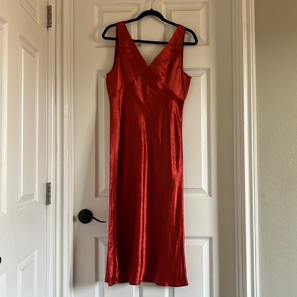 Sies Marjan Buffy Washed Satin Slip Dress - Picture 1 of 5